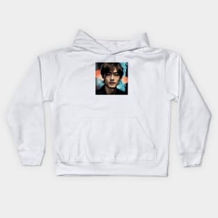 portrait of  Kim Tae-hyung Kids Hoodie